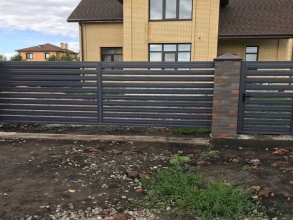 Забор жалюзи 72 метра фото в Софрино